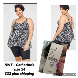 NWT Catherine’s Tankini top